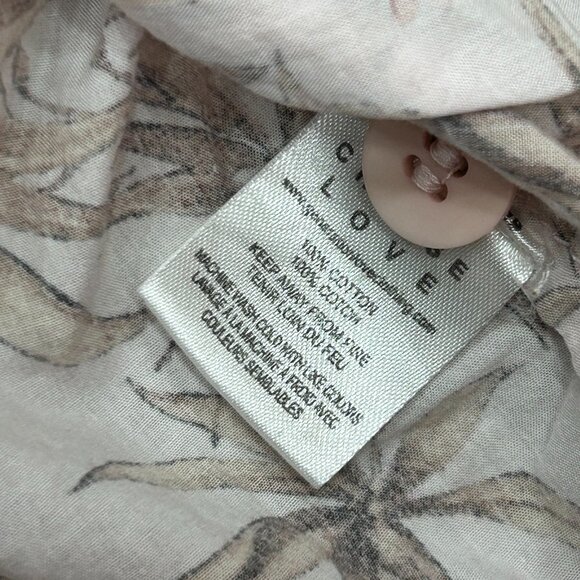 Generation Love Pink Leopard Botanical Print Pajama Short Set Size Small - Picture 9 of 9